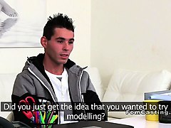 Limp cock guy fucks female agent beauty in office