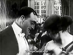Lady gets drunk at her birthday's party (1910s vintage)