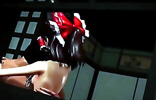 「Shrine Maiden's 48-Day Training Program」by 古い (Furui 1111) [Touhou MMD R18]