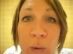 Irish pawg wedgie ass bouncing in public bathroom