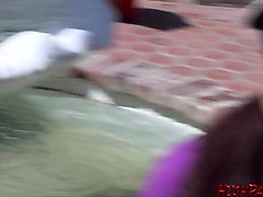Slutty sisters get fucked at a frat party