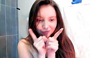 Sexy petite dancing in the shower singing for you p02