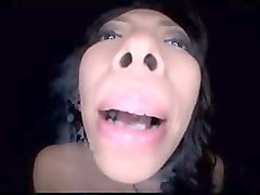 Nasty talking big boobs bitch fucking