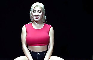 Busty teenage beauty hardfucked in public