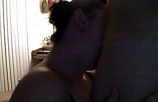Asian guy fucks a horny thick white wife